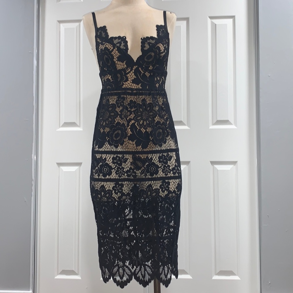 Lace dress with bodysuit